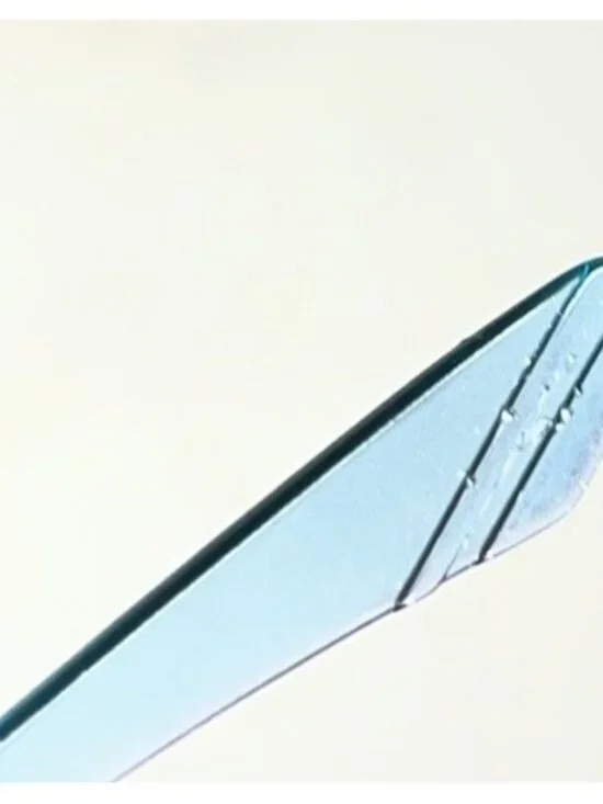 Calvin Klein CK19570 430 Round Teal Blue Clear Eyeglasses Frames Italy 50-20-145 - Picture 8 of 8